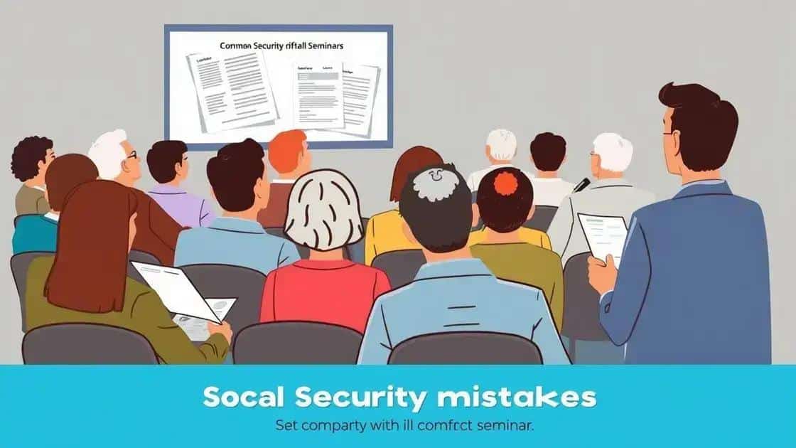 Common mistakes to avoid with social security