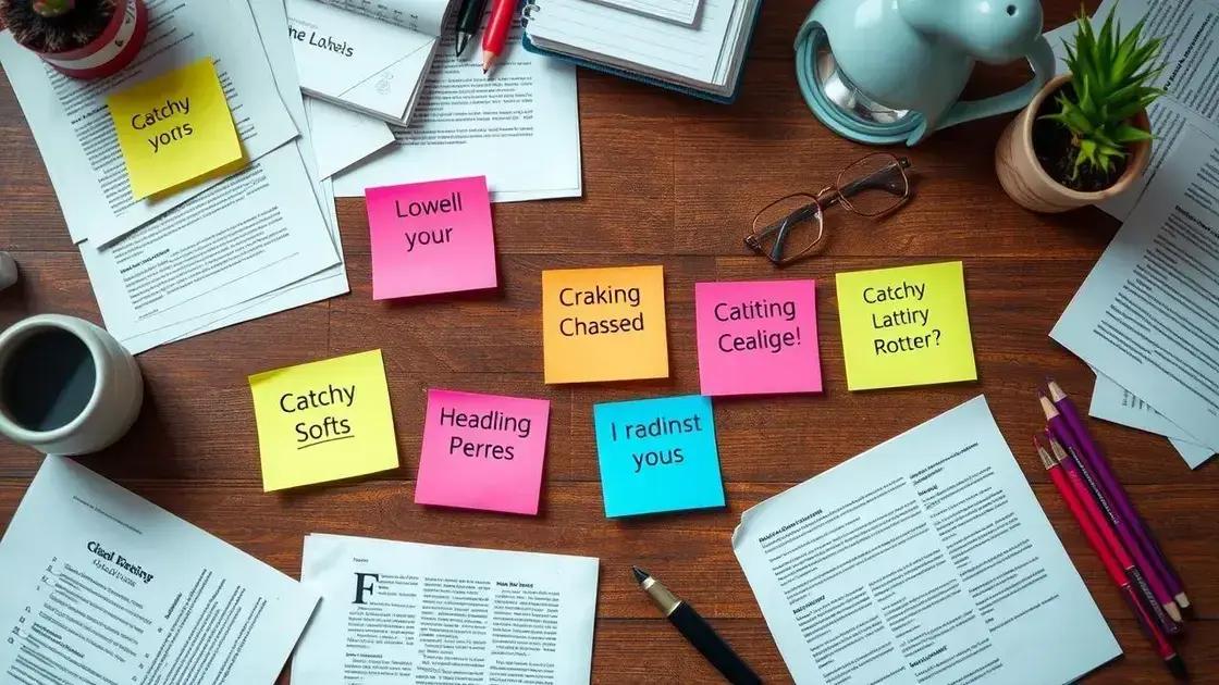 Techniques for crafting irresistible headlines