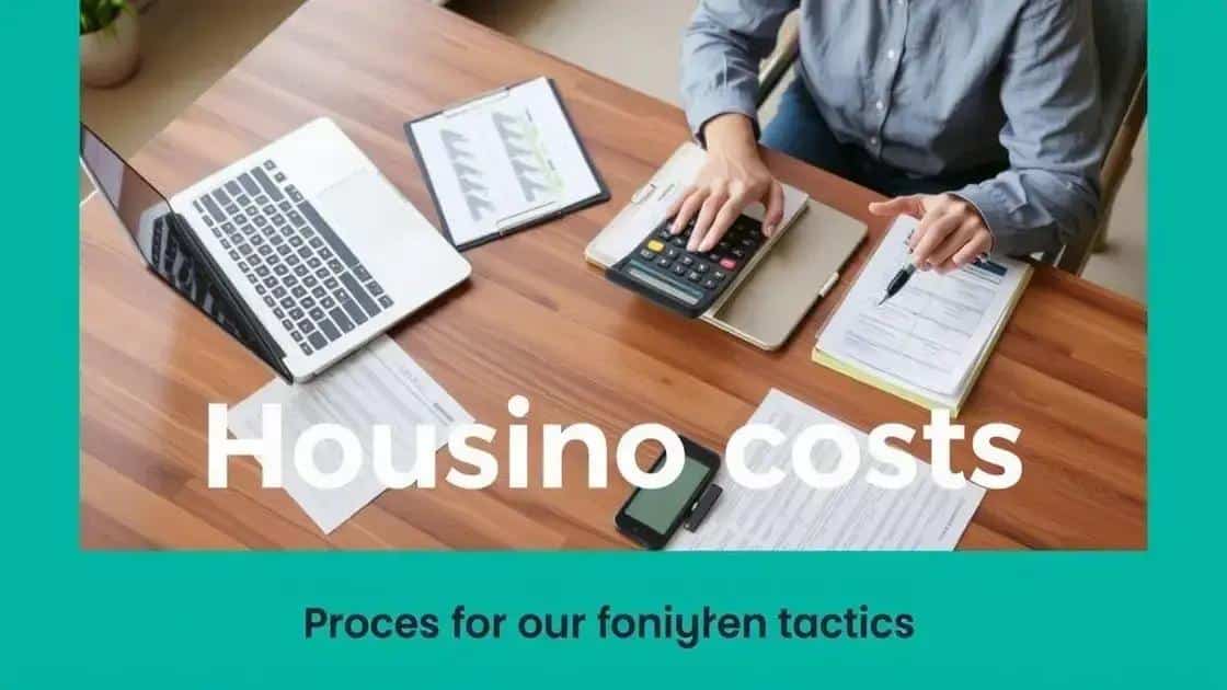 How to budget effectively for housing costs