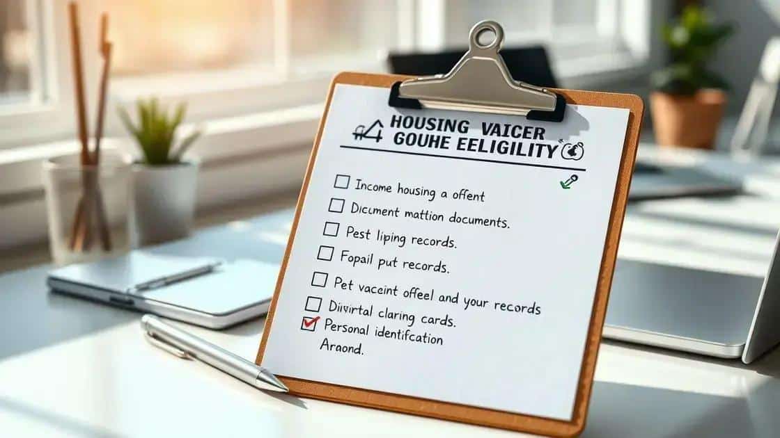 Eligibility criteria for animal housing vouchers