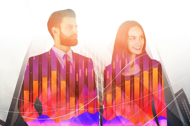A split-screen graphic. One side displays positive, diverse faces smiling, above rising financial charts. The other side shows angry faces protesting, above plummeting charts. This visually represents the divergent financial outcomes based on ethical AI compliance.