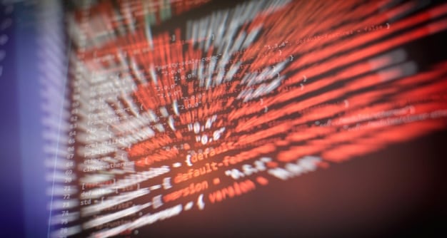 A close-up image of a computer screen displaying a complex AI algorithm analyzing health data, with glowing lines connecting different data points. The focus is on the intricate patterns and connections that the AI is identifying.