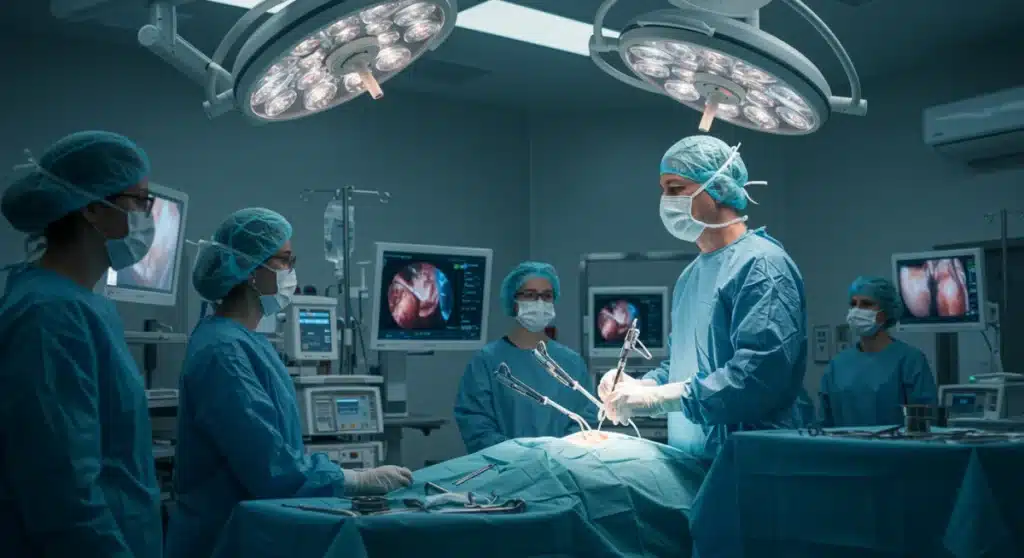 AI Robotic Surgery: 40% Faster Recovery in US Hospitals