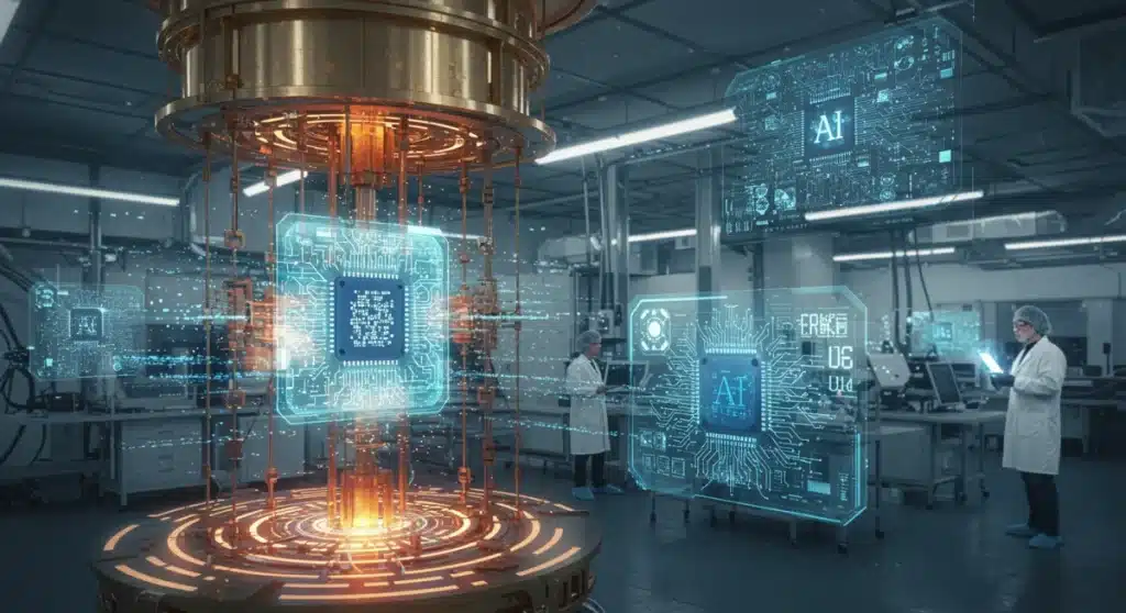 Quantum AI: 15% Faster Model Training in U.S. Labs by 2025