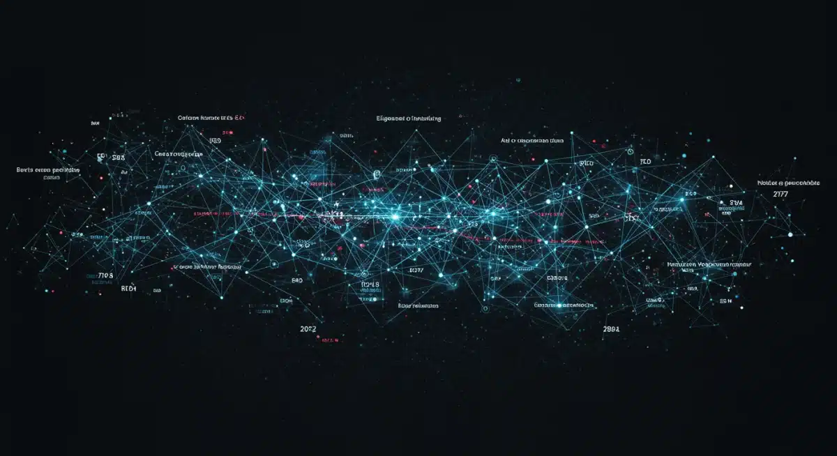 Data visualization showing AI's predictive analytics for patient readmission risk