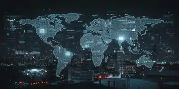 AI-powered global supply chain optimization network with predictive analytics