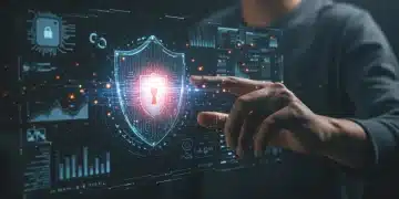 Secure AI healthcare system protecting patient data with advanced cybersecurity measures in 2026