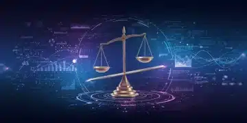 Abstract visual representing AI bias detection and fair algorithms.