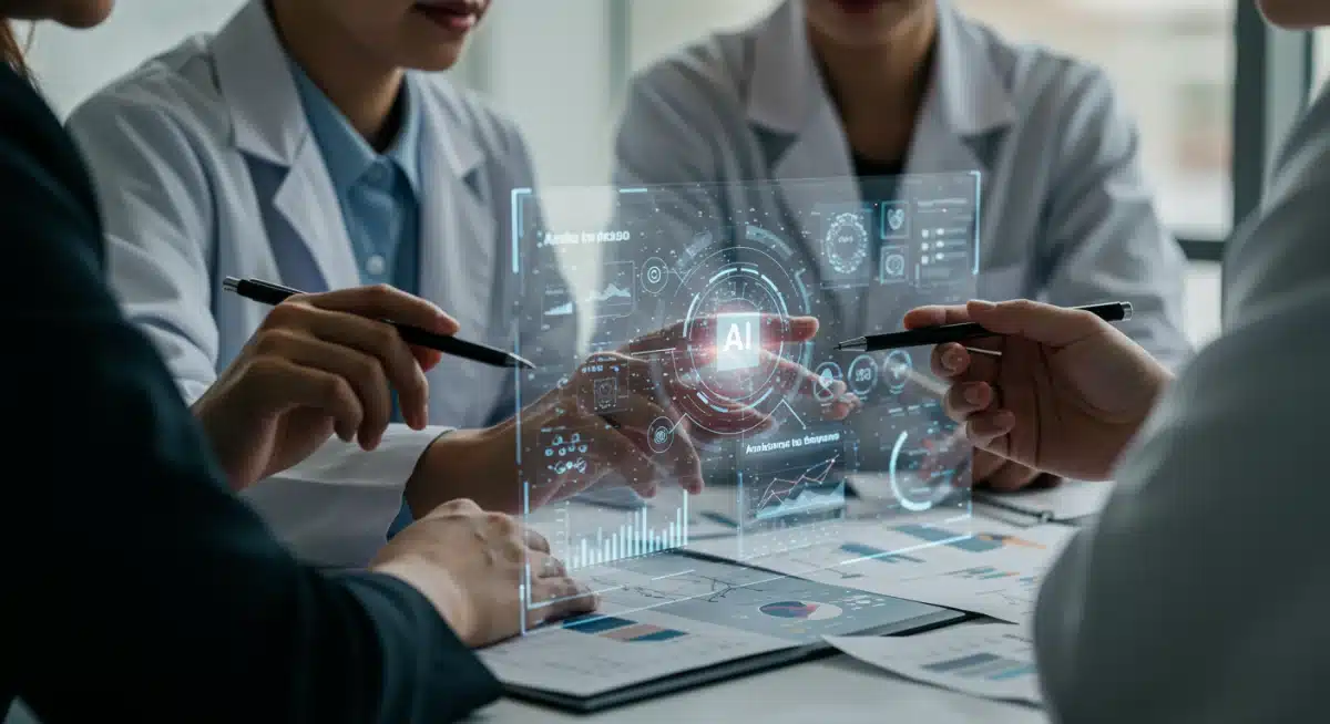 Researchers collaborating on AI bias and fairness analysis