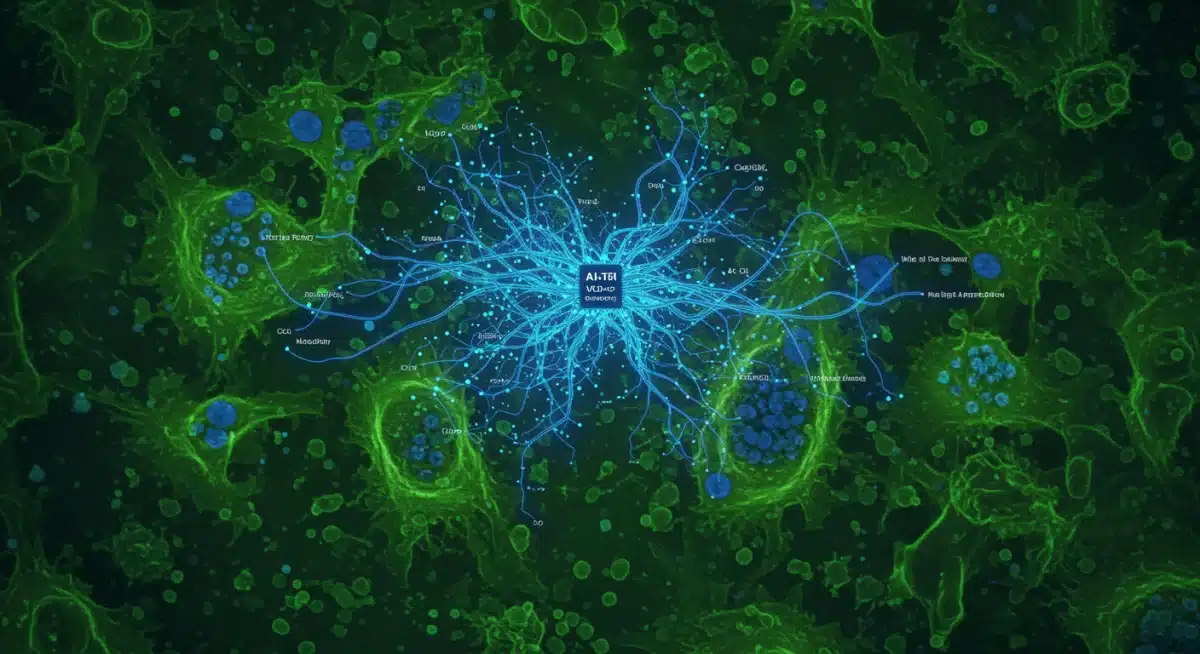 Neural network analyzing biological pathways for drug development