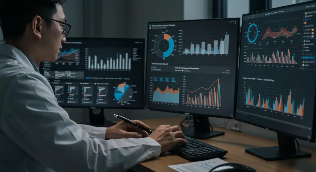 Data analysis showing improved sales conversion with AI insights