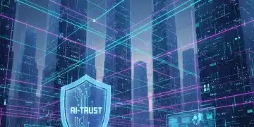Futuristic digital city representing AI compliance and ethical data flow.