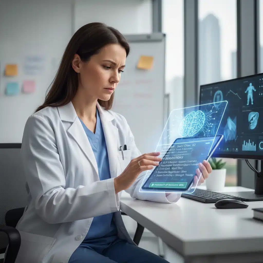 Doctor using AI for personalized treatment plans